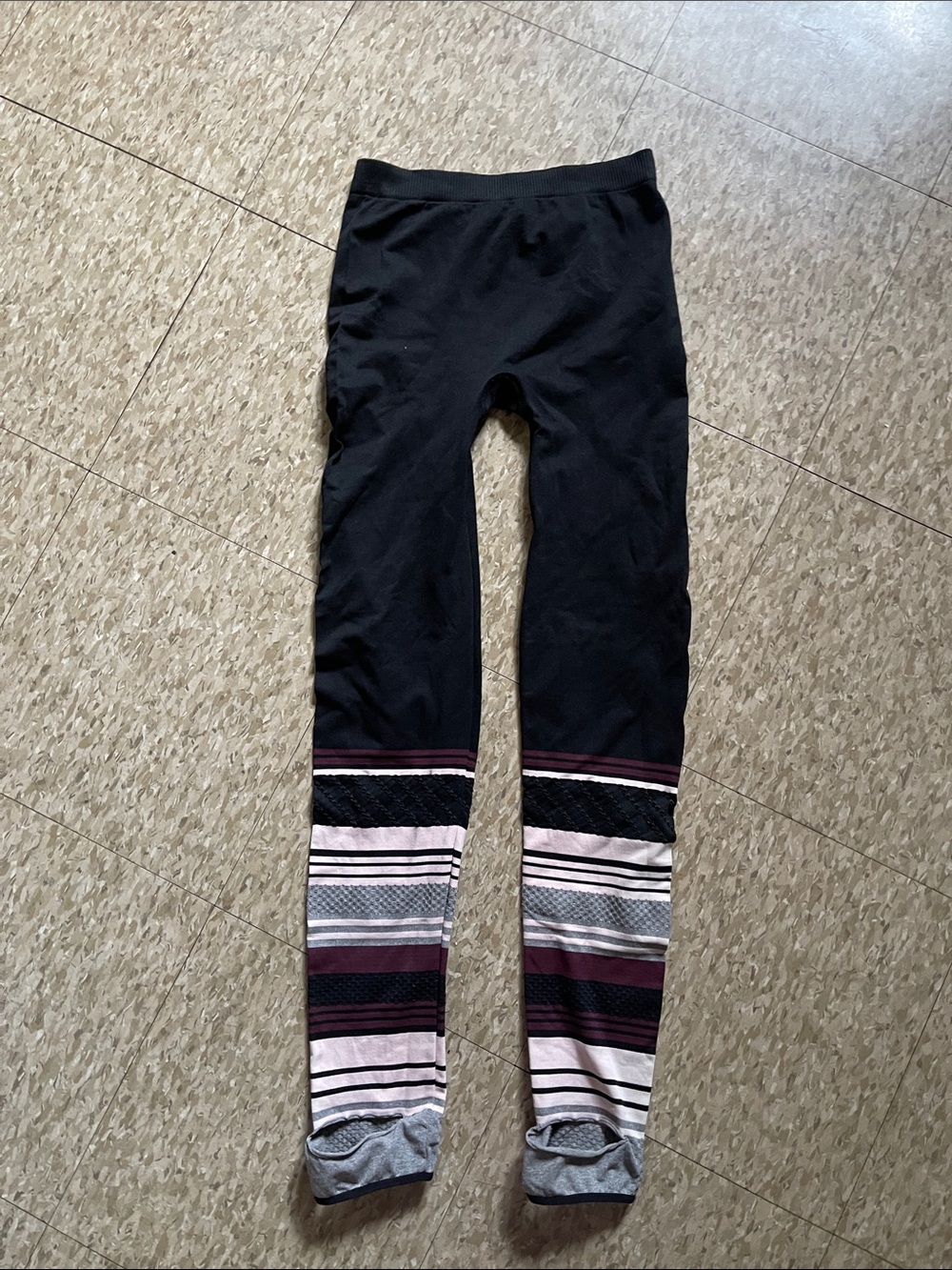 Free People Movement Legging:  Black  with Stripes